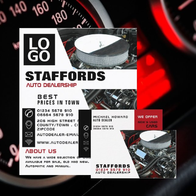 Kfz-Motor, Auto-Vertriebswerbung Flyer (Von Creator hochgeladen)