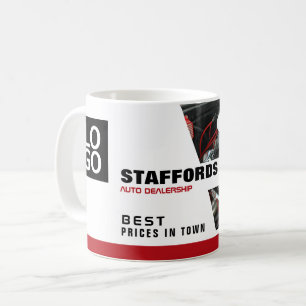 Kfz-Motor, Auto-Vertriebswerbung Kaffeetasse