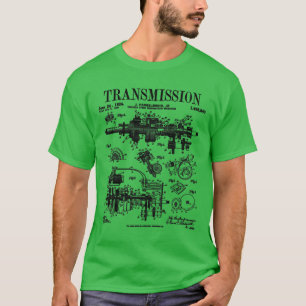 Kfz-Motor Übertragung Vintager Patente T-Shirt