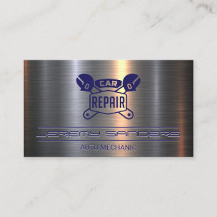 Kfz-Reparatur Wrenches Metallic Visitenkarte