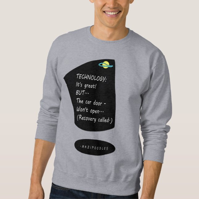 Kfz-Technologie - Weißschrift Sweatshirt (Vorderseite)