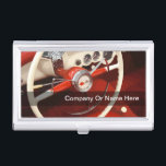 Kfz-Visitenkarte Visitenkarten Etui<br><div class="desc">Cooler Visitenkartenhalter für Männer mit Retro-Bild der klassischen Corvette-Automobil-Interieur gedruckt auf der Vorderseite mit Text können Sie personalisieren,  um Ihre eigenen. Dieses Design-Template wurde für jedes Automobilindustrie-Unternehmen konzipiert,  das will,  einen großen ersten Eindruck zu machen. Es ist für Sie bereit,  Ihren eigenen Weg zu gestalten.</div>