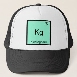 Kg - Kierkegaard Lustiges Element Chemie-Symbol T Truckerkappe