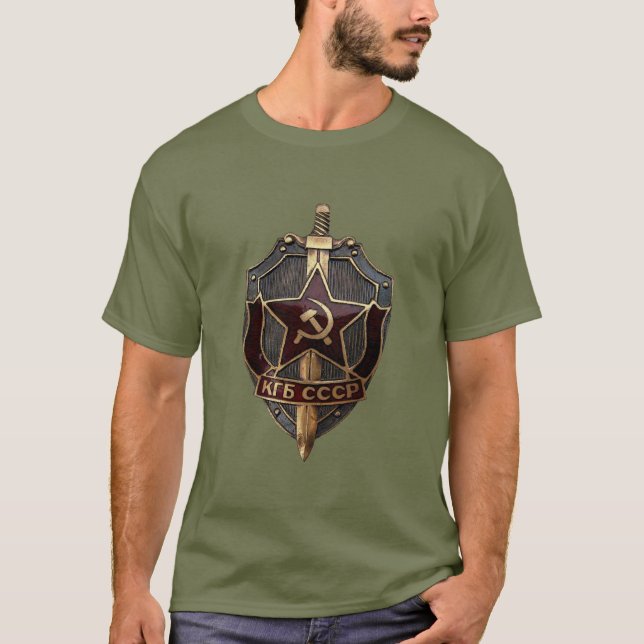 KGB Badge T-Shirt (Vorderseite)