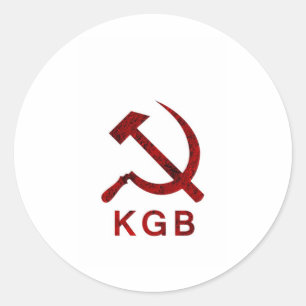 KGB RUNDER AUFKLEBER