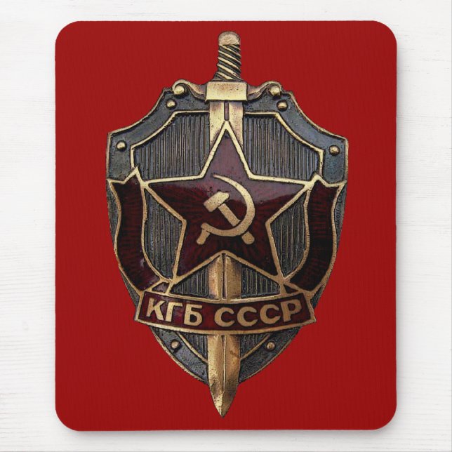 KGB Schild Mousepad (Vorne)