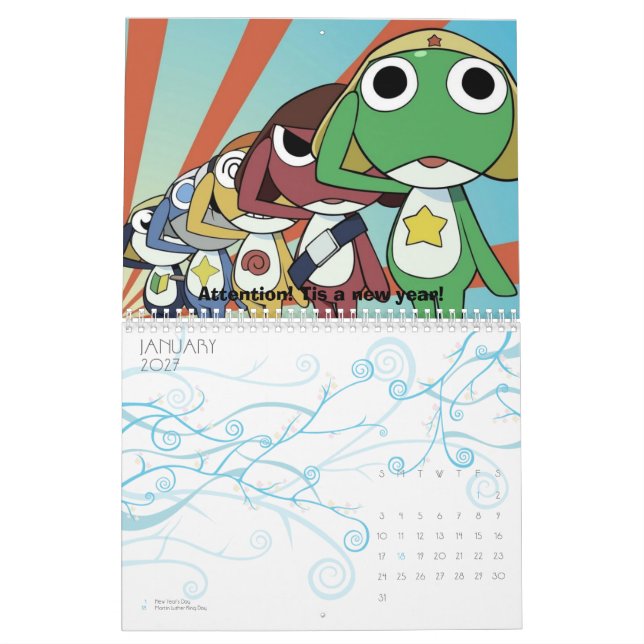 KGFC Keroro Gunso Kalender (Jan 2027)