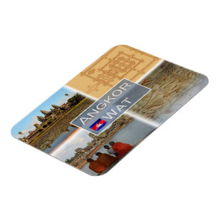 KH Kambodscha - Angkor Wat - Vishnu - Magnet