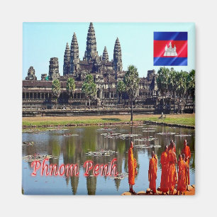KH - Kambodscha - Siem Reap - View of Angkor Wat Magnet