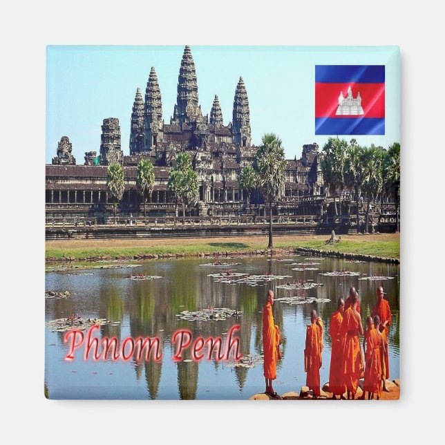 KH - Kambodscha - Siem Reap - View of Angkor Wat Magnet (Vorne)