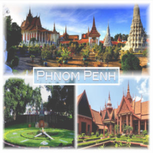 KH Phnom Penh - Silver Pagoda - Königlicher Palast Aufkleber