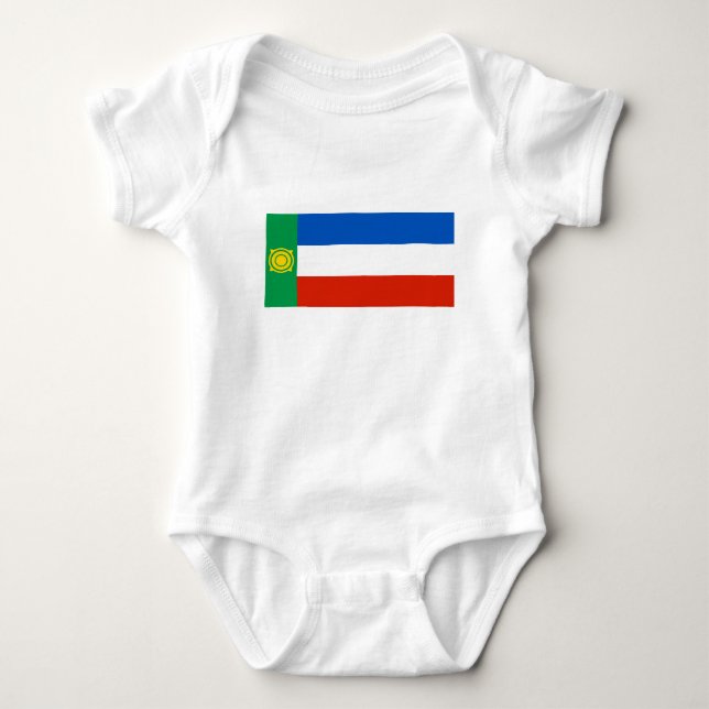 Khakassia Flag Baby Strampler (Vorderseite)