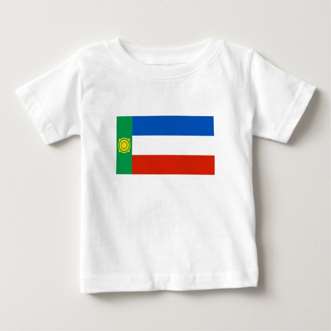 Khakassia Flag Baby T-shirt (Vorderseite)