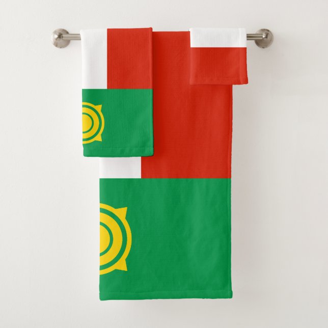 Khakassia Flag Badhandtuch Set (Insitu)