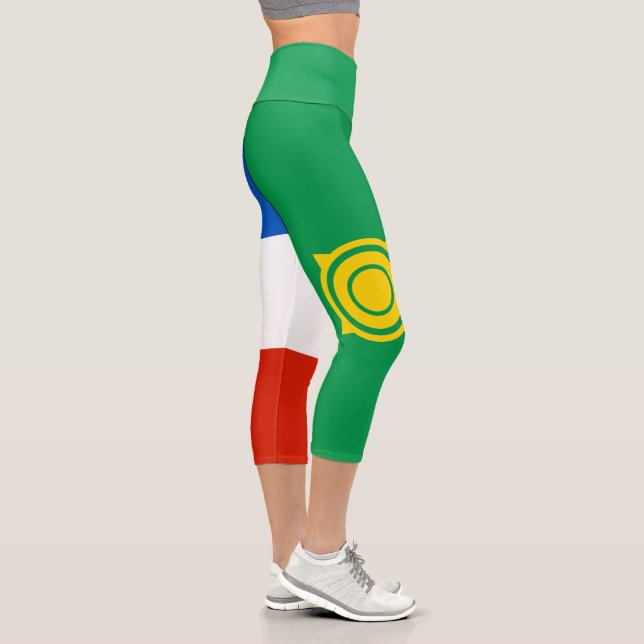 Khakassia Flag Capri Leggings (Rechts)