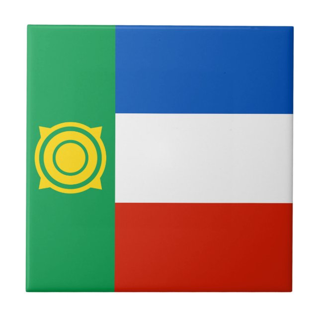 Khakassia Flag Fliese (Vorderseite)