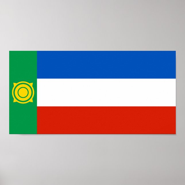 Khakassia Flag Poster (Vorne)