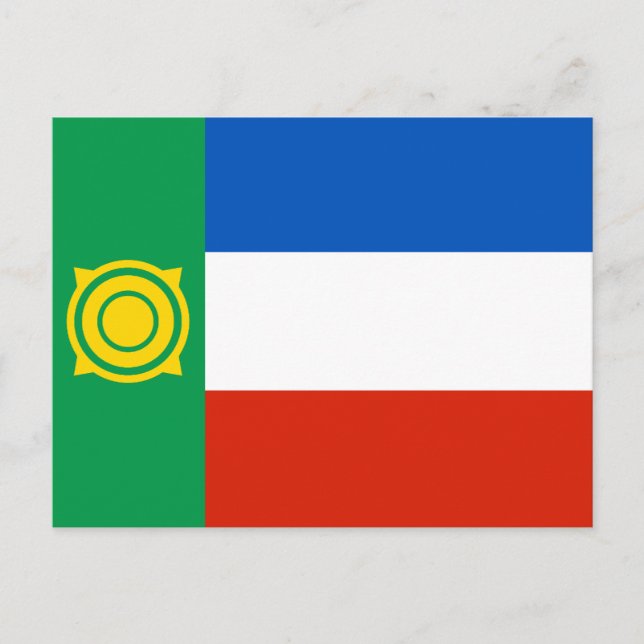 Khakassia Flag Postkarte (Vorderseite)