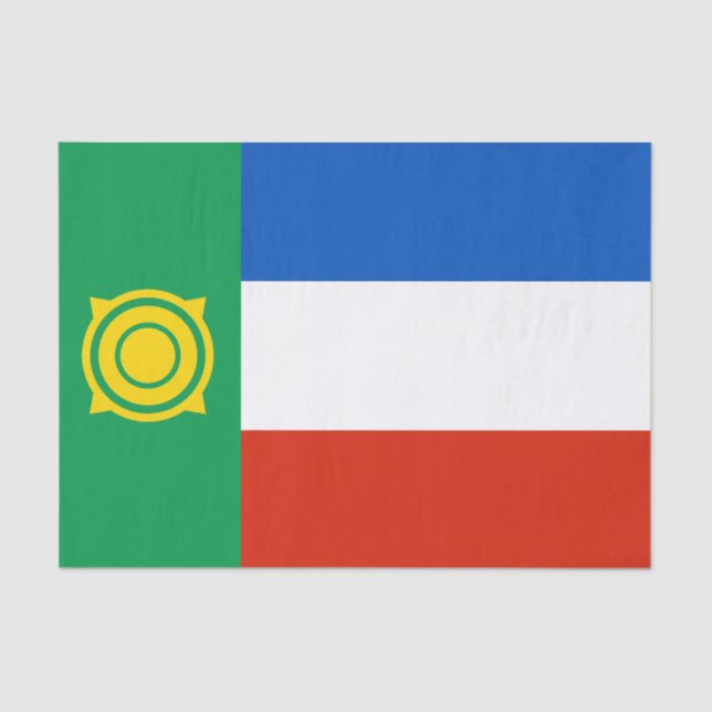 Khakassia Flag Seidenpapier (Vorderseite)