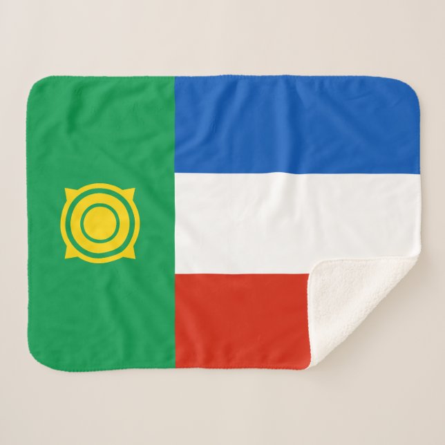 Khakassia Flag Sherpadecke (Vorderseite (Horizontal))