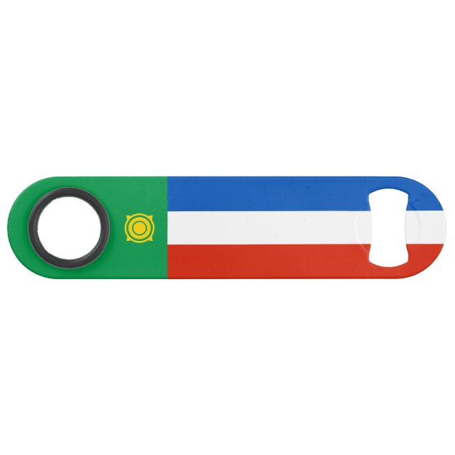 Khakassia Flag Speed Flaschenöffner (Vorderseite (Horizontal))