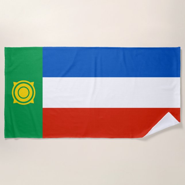 Khakassia Flag Strandtuch (Vorderseite)