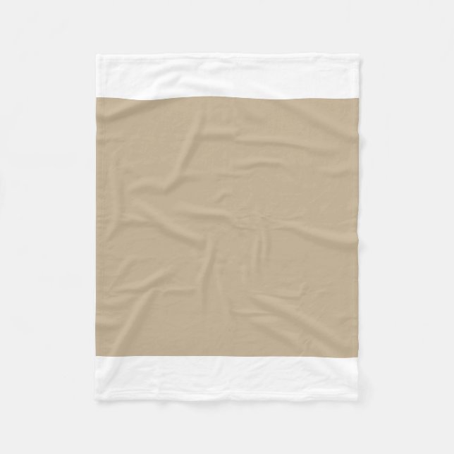 Khaki Brown Fleecedecke (Vorderseite)