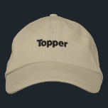 Khaki Color Topper Textname benutzerdefinierten Bestickte Baseballkappe<br><div class="desc">Topper Text Name mit Oesco Block Schriftart Hats oder Caps Schwarzer Farbtext,  Khaki color Hat Es ist sehr nützlich für Schüler oder Unis KlassenTopper der Schule oder Uni Nizza und Coole Hüte für Schüler</div>