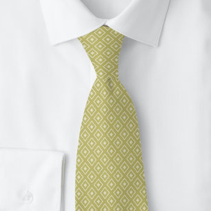 Khaki-Diamant mit Kerbe Krawatte