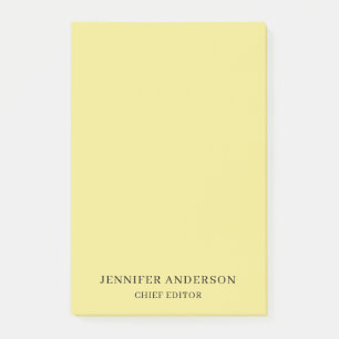 Khaki-Farbton Professionell Modern Schlicht Minima Post-it Klebezettel