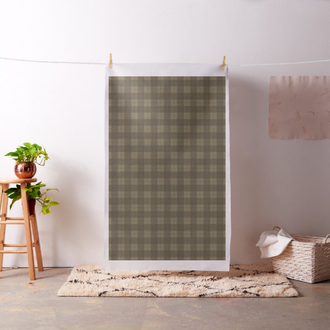 Khaki Green Kariert Pattern Stoff (Beispiel)
