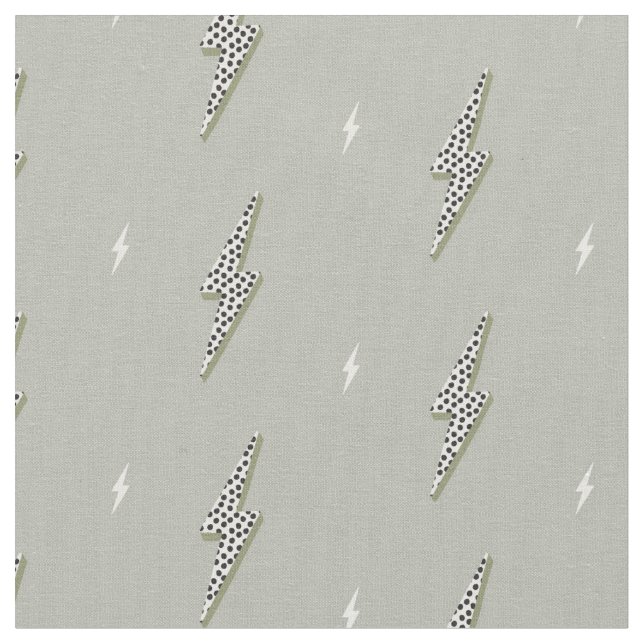 Khaki green lighting thunderbolt electric simple stoff (Nahaufnahme)