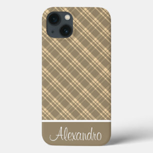 Khaki-Grün und Beige Karo Case-Mate iPhone-Hülle iPhone Hülle