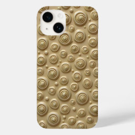 Khaki-iPhone-Hülle mit Spiraldesign und Textur Case-Mate iPhone 14 Hülle