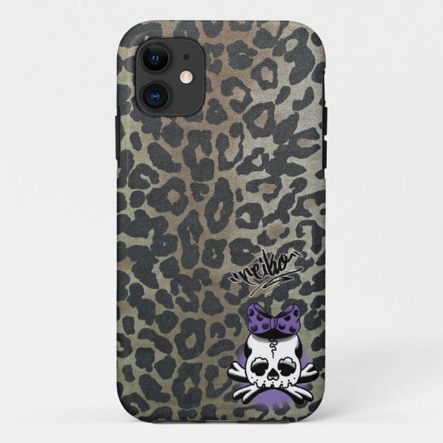 Khaki Leopard Dokuro-Chan Case-Mate iPhone Hülle (Rückseite)