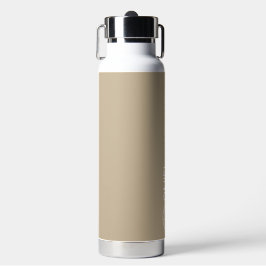 Khaki Modern Typografy Personalisiert Trinkflasche