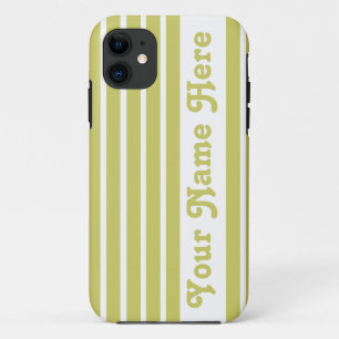 Khaki Safari Stripe mit Namen Case-Mate iPhone Hülle