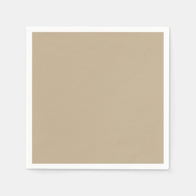 Khaki Standard Cocktail Paper Napkin Serviette (Vorderseite)
