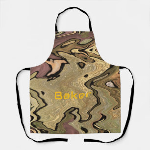 Khaki-Tarnmuster-Cook Baker personalisieren Schürze