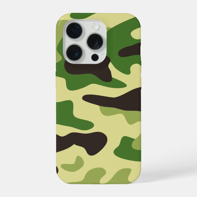 Khaki-Tarnmuster iPhone Hülle (Rückseite)