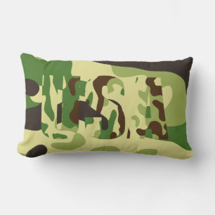 Khaki-Tarnschild Lendenkissen