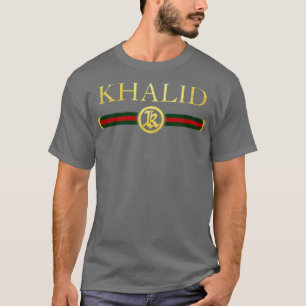 Khalid Name Personalisiertes Königliches Luxus-Ges T-Shirt