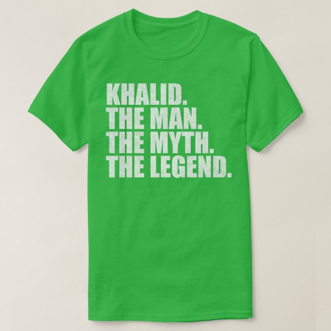 KhalidKhalid Name Khalid Vorname T-Shirt (Design vorne)