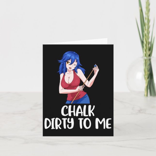 Khalk, der mir in Billard schuld ist Karte (Vorderseite)