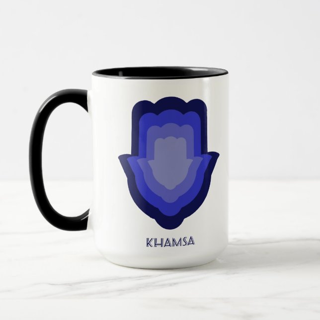 Khamsa Blue Tasse (Links)
