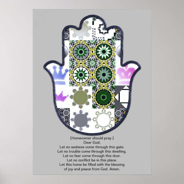 Khamsa Hand Poster Design 1 Owner Upscale (Vorne)