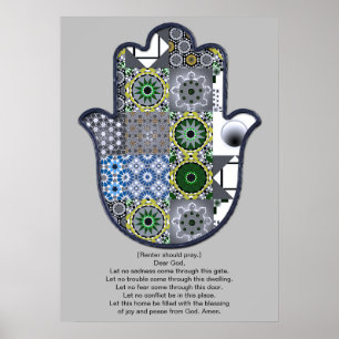 Khamsa Hand Poster Design 2 Mieter Hochwertig