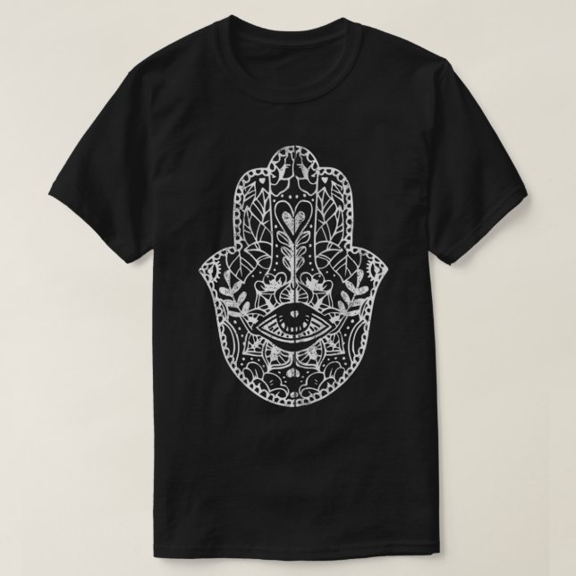 Khamsa Hand von Fatima Hamsa Protection Spiritua T-Shirt (Design vorne)