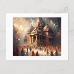 Khanjuraho Temple India, Postkarte