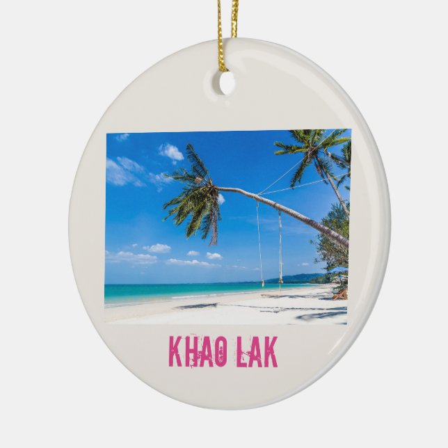Khao Lak Phang-Nga Thailand Beach Panorama Holiday Keramik Ornament (Links)